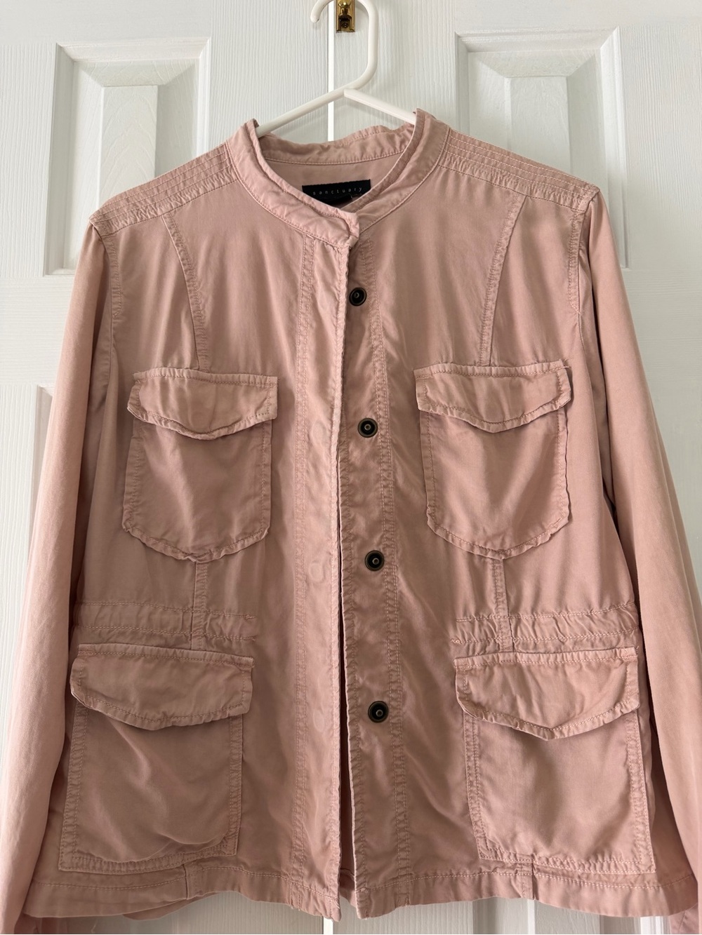 Sanctuary Blush Utility Jacket with Pocket Details